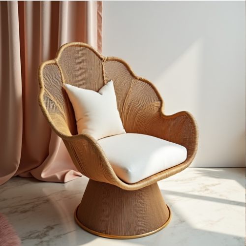 Hollywood Glam Peacock Rattan Chair Hollywood Glam Peacock Rattan Chair