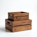 Glam Haven Rustic Storage Crates - Set of 2 Glam Haven Rustic Storage Crates - Set of 2