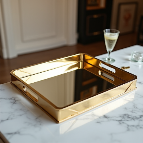 Hollywood Glam Mirrored Elegance Tray Hollywood Glam Mirrored Elegance Tray