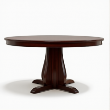 Hollywood Glamour Mahogany Pedestal Dining Table