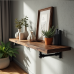 Glamour Rustic Pipe Shelves Glamour Rustic Pipe Shelves