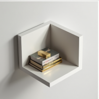 GlamourNest Floating Corner Shelf