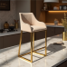 Hollywood Luxe Metal Frame Bar Stool Hollywood Luxe Metal Frame Bar Stool