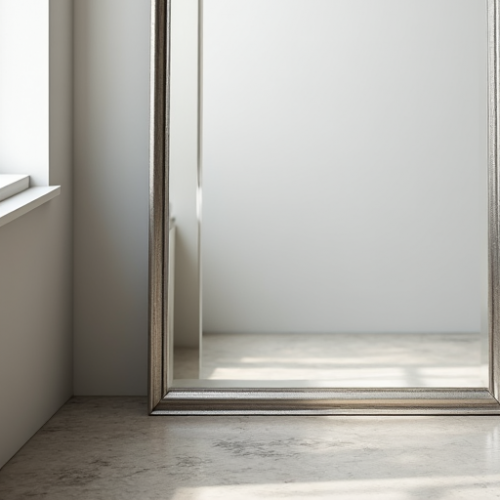 Hollywood Glam Silver Leaf Full-Length Mirror Hollywood Glam Silver Leaf Full-Length Mirror