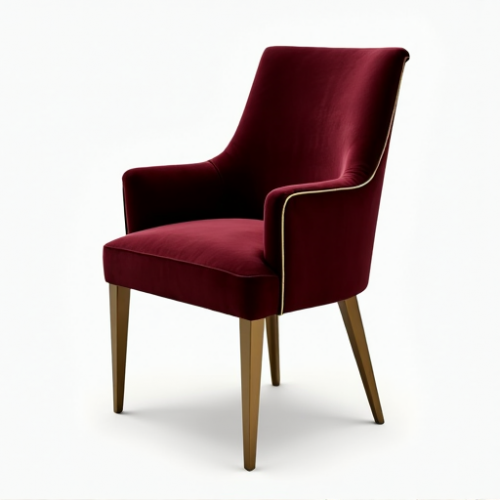 Glamour Haven Brass Leg Dining Chair Glamour Haven Brass Leg Dining Chair
