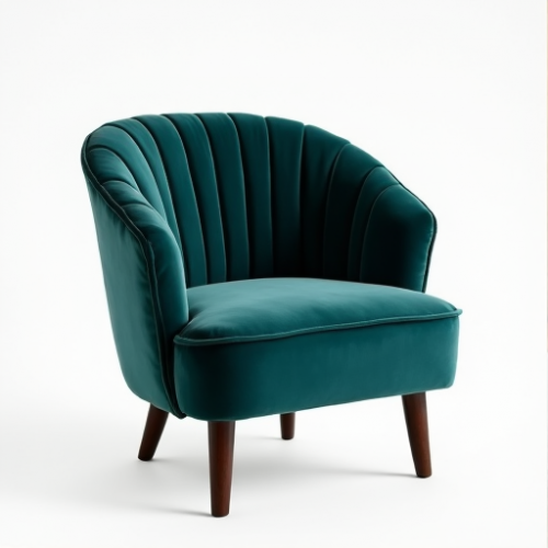 Hollywood Glam Velvet Shell Back Chair Hollywood Glam Velvet Shell Back Chair