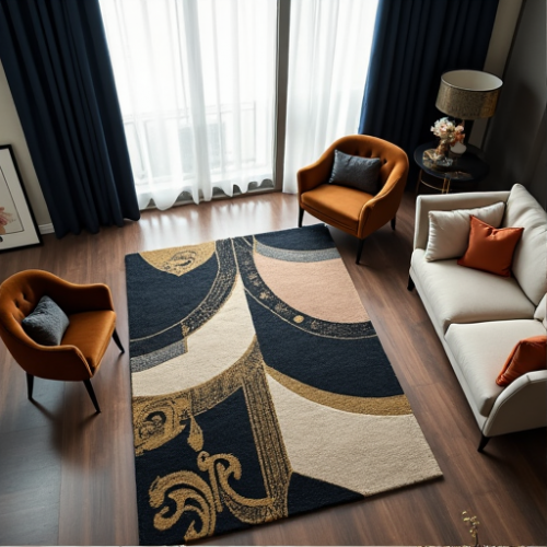 Glamour Geometric Art Deco Rug Glamour Geometric Art Deco Rug