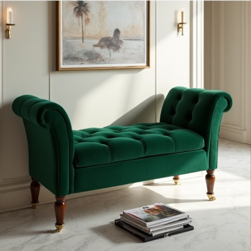 Glamour Haven Button-Tufted Accent Bench Glamour Haven Button-Tufted Accent Bench