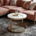 Glamour C-Table: Marble & Gold Elegance Glamour C-Table: Marble & Gold Elegance