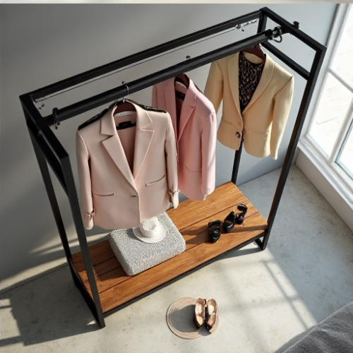Hollywood Chic Industrial Garment Rack Hollywood Chic Industrial Garment Rack