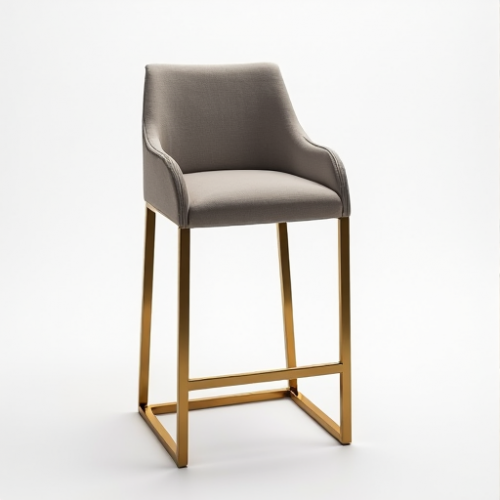 Hollywood Luxe Metal Frame Bar Stool Hollywood Luxe Metal Frame Bar Stool