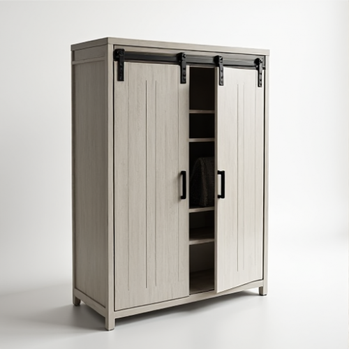 Glamour Barn Door Storage Cabinet Glamour Barn Door Storage Cabinet