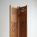 Boho Chic Hand-Carved Wooden Folding Screen Boho Chic Hand-Carved Wooden Folding Screen