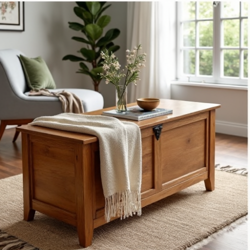 Hollywood Haven Rustic Pine Blanket Box Hollywood Haven Rustic Pine Blanket Box