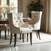 Hollywood Glam Tufted Linen Dining Chair Hollywood Glam Tufted Linen Dining Chair