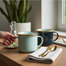 Hollywood Charm Enamel Mug Set