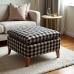 Glamour Haven Checkered Ottoman Glamour Haven Checkered Ottoman