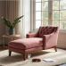 Hollywood Elegance Tufted Chenille Chaise Lounge Hollywood Elegance Tufted Chenille Chaise Lounge