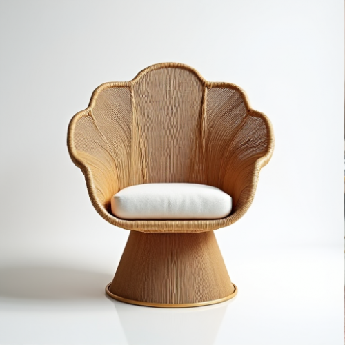 Hollywood Glam Peacock Rattan Chair Hollywood Glam Peacock Rattan Chair