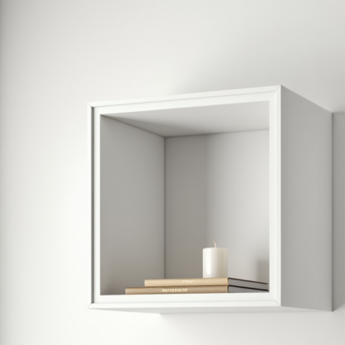 GlamCube Minimalist Floating Shelves - Set of 4 GlamCube Minimalist Floating Shelves - Set of 4
