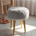 Hollywood Glam Luxe Faux Fur Vanity Stool Hollywood Glam Luxe Faux Fur Vanity Stool