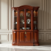 Hollywood Luxe Cherry Wood China Cabinet Hollywood Luxe Cherry Wood China Cabinet
