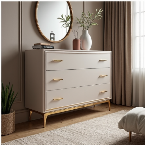 Hollywood Glam Pine 6-Drawer Chest Hollywood Glam Pine 6-Drawer Chest