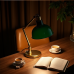 Hollywood Glam Green Glass Banker Lamp Hollywood Glam Green Glass Banker Lamp