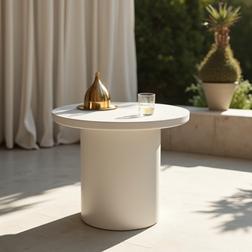 GlamourStone Minimalist Pedestal Table GlamourStone Minimalist Pedestal Table