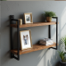 GlamourEdge Industrial Wall Shelf GlamourEdge Industrial Wall Shelf