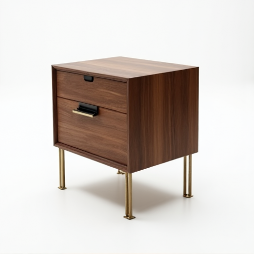 Glamour Walnut Nightstand Glamour Walnut Nightstand