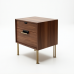 Glamour Walnut Nightstand Glamour Walnut Nightstand