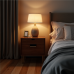 Glamour Walnut Nightstand Glamour Walnut Nightstand