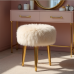 Hollywood Glam Luxe Faux Fur Vanity Stool Hollywood Glam Luxe Faux Fur Vanity Stool