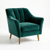 GlamourNest Tufted Velvet Slipper Chair GlamourNest Tufted Velvet Slipper Chair
