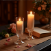 Hollywood Glam Vintage Glass Candlestick Holders - Romantic Glow Pair Hollywood Glam Vintage Glass Candlestick Holders - Romantic Glow Pair