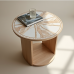 Coastal Elegance Seashell Inlay Table Coastal Elegance Seashell Inlay Table