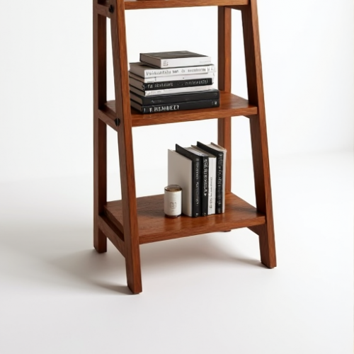 Hollywood Haven Teak Ladder Bookcase Hollywood Haven Teak Ladder Bookcase
