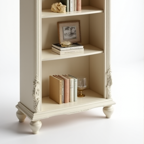 Chateau Elegance Cream Painted Bookshelf Chateau Elegance Cream Painted Bookshelf