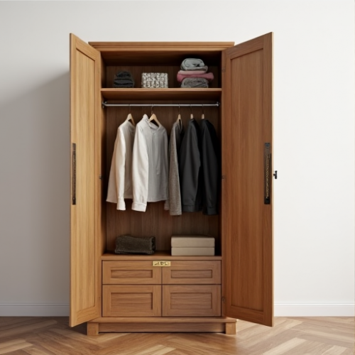 Hollywood Haven Rustic Oak Wardrobe Hollywood Haven Rustic Oak Wardrobe