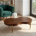 Hollywood Glam Kidney Bean Coffee Table Hollywood Glam Kidney Bean Coffee Table