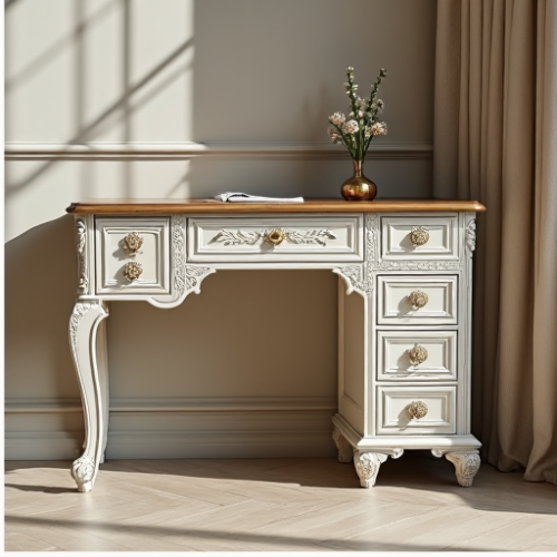 Château Chic Carved Secretary Desk Château Chic Carved Secretary Desk