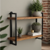GlamourEdge Industrial Wall Shelf GlamourEdge Industrial Wall Shelf