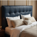Hollywood Luxe Button-Tufted Leather Headboard Hollywood Luxe Button-Tufted Leather Headboard