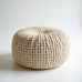 Glamour Weave Jute Pouf Glamour Weave Jute Pouf