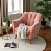 GlamourNest Tufted Velvet Slipper Chair GlamourNest Tufted Velvet Slipper Chair