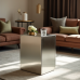 Hollywood Luxe Mirrored Pedestal Table Hollywood Luxe Mirrored Pedestal Table