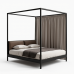 Hollywood Luxe Steel Canopy Bed Hollywood Luxe Steel Canopy Bed