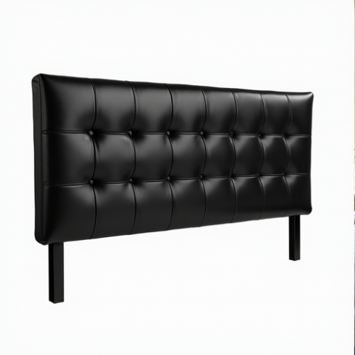 Hollywood Luxe Button-Tufted Leather Headboard Hollywood Luxe Button-Tufted Leather Headboard