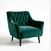 Hollywood Glamour Tufted Chenille Accent Chair Hollywood Glamour Tufted Chenille Accent Chair